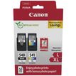 Canon PG-540L/CL-541XL Photo Value Pack - 2 - hoog rendement - zwart, kleur (cyaan, magenta, geel) - origineel - glanzend - inktreservoir / papierpakket