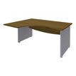 Burocean Dual - bureau - L-vormig (links) - walnoot