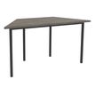 3253310485747-Table de réunion trapèze - 120 x 60 cm - Pieds carrés aluminium - imitation chêne gris-P_405152170_1-0