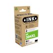 Inktcartridge compatible HP 304XL - pack de 2 - noir, cyan, magenta, jaune - Ink K10451W4