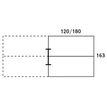0404000122487-Bureau Bench IRIS - L180 cm - Plan suivant - Pieds blanc - plateau imitation Chêne gris--4