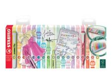 STABILO swing cool Fashion Edition by Marina Hoermanseder - markeerstift - fluorescerend blauw, fluorescerend oranje, fluorescerend rood, fluorescerend geel, fluorescerend groen, fluorescerend roze, fluorescerend lavendel, fluorescerend turquoise, pastel