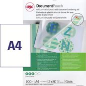 GBC Document Laminating Pouch - 100 - glanzend - 216 x 303 mm - lamineerhoezen