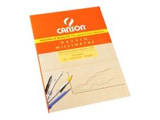 CANSON - Milimetertekenpapier - A4 - 50 vellen - wit - geblokt