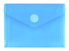 FolderSys - documentportefeuille - voor A7 -capaciteit: 50 vellen - transparant blauw