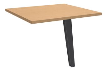 Burocean Steely - bureaucomponent - rechthoekig - beuken