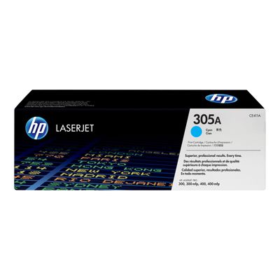 0884962772362-HP 305A - cyan - cartouche laser d'origine-Avant-0