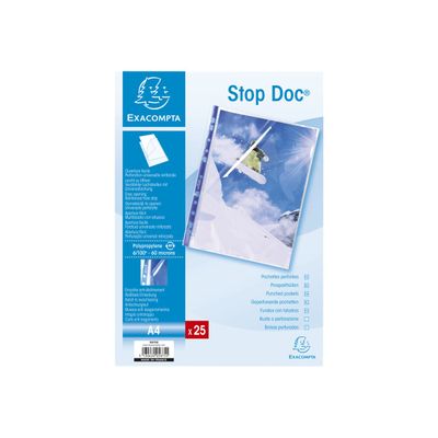 3130630058755-Exacompta Stop Doc - protège-documents à chargement par le haut et par le côté-Avant-3