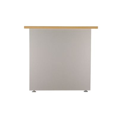 3253310174931-Bureau droit DUAL - L140 - Pieds Anthracite - plateau imitation Chêne clair--2