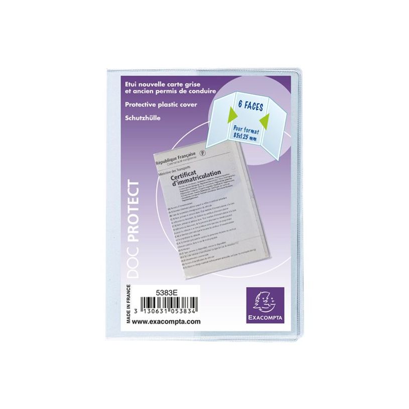 3130631053834,3130630053835-Exacompta - Pochette de protection - 85 x 125 mm - translucide incolore-P_5383_1-0